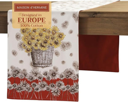 Maison d' Hermine Table Runner 100% Cotton 14.50" x 72" | Table Runners 72 by MaisondHermine