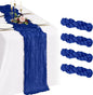 4 Pack Cheesecloth Table Runner 10FT Royal Blue Table Runner Boho Gauze Cheese by Showgeous