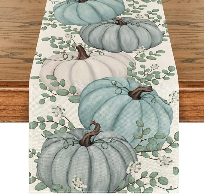 Artoid Mode 210 GSM Fall Table Runner 13x90 Inch Home Party Decor | Pumpkins by ArtoidMode