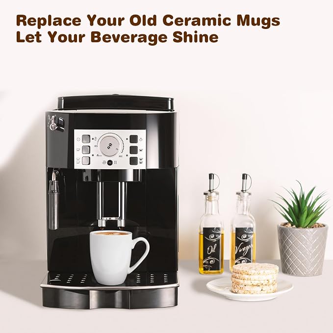 Urbanstrive 16 oz Large Coffee Mugs Ceramic Coffee Mug White Coffee Cups Tea - Image 3