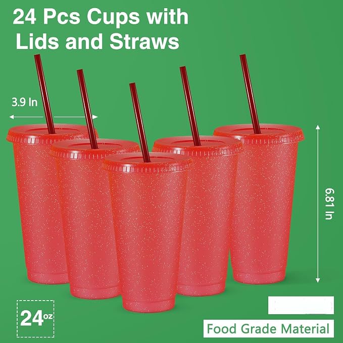 Amyhill 24 Pcs Reusable Cups - Image 2