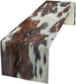 Cow Skin Print Table Runner, Rustic Cottage Country Farm Animal Fur Skin by SHElifestyle