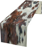 Cow Skin Print Table Runner, Rustic Cottage Country Farm Animal Fur Skin by SHElifestyle
