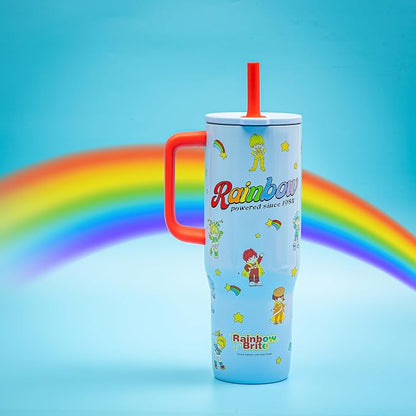 Zak Designs Rainbow Brite 30oz Spill-Proof Stainless Steel Travel Tumbler | BPA - Image 3