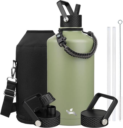 Konokyo 128 oz Insulated Stainless Steel Water Bottle Jug by Konokyo
