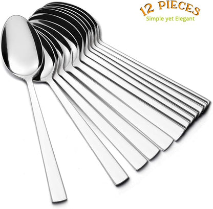 E-far Teaspoon Set of 12, 6.7 Inch Stainless Steel Spoons - Image 3