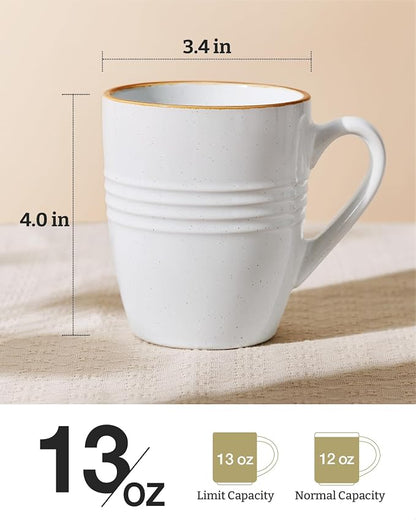 famiware Jupiter Coffee Mugs Set of 6, 13oz Coffee Mug, Microwave and - Image 4