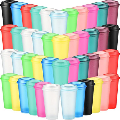 Honeydak 45 Pack 16 oz Reusable Coffee Cups by Honeydak