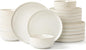 Dinnerware Sets, 18 Pieces Stoneware Plates and Bowls Set, Reactive Glaze Ceramic Dishes Set Scratch Resistant, Kitchen Dinner Set Dishwasher & Microwave Safe, Service for 6