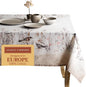 Maison d' Hermine Table Cloth Rectangle Table 100% Cotton 60 x 120 Inches Tablecloth Reusable Decorative for Dining Room Farmhouse Home Valentines Day Decorations Spring Summer- Meadow Florals - Brown