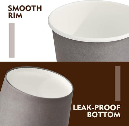 YEEHAW 16 oz Coffee Cups with Lids, 100 Pack | Heat & leak-proof paper - Image 3
