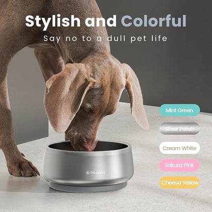 Pawaii Dog Bowl, 34 oz Stainless Steel Food and Water Bowl, ID Tag, 1 Pack | - Image 6