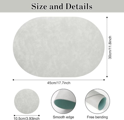 Faux Leather Placemats Set of 4 - Image 2