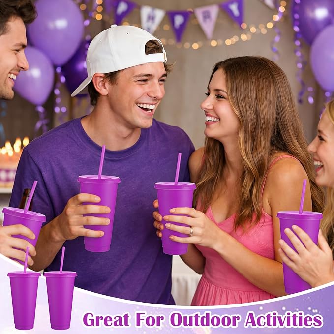 Honeydak 60 Pack Tumbler with Straw and Lid Bulk Cups - Image 5