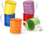 vancasso Bonita Ceramic Coffee Mug Set of 6, 16 Oz Coffee Cups by vancasso