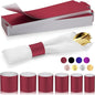 Christmas Napkin Rings Set of 200, 2 Colors in 1, Reusable Adjustable Napkin Bands for Holiday Parties, Wedding, Thanksgiving Table Decor, Waterproof Tear-Proof (Burgundy) Great Gift Idea