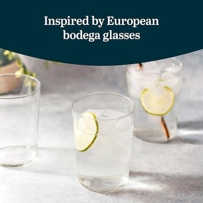 Libbey Café Tumbler Glass Set of 8, Dishwasher Safe Glass Cups Set, Versatile - Image 4