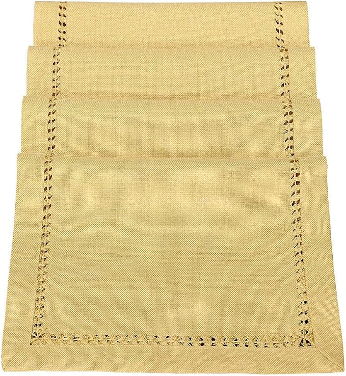 Grelucgo Handcrafted Solid Color Dining Table Placemats, Double-Hemstitched) by Grelucgo