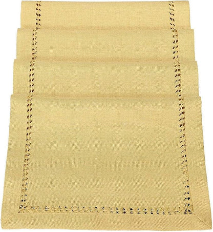 Grelucgo Handcrafted Solid Color Dining Table Placemats, Double-Hemstitched) by Grelucgo