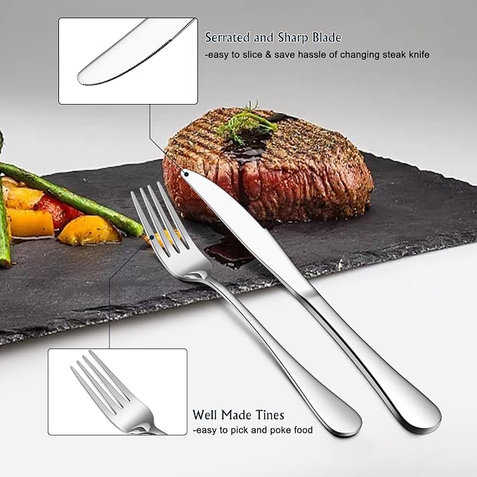 E-far Forks Spoons and Knives Set - Image 4