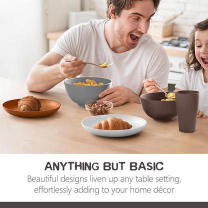 Teivio 32-Piece Plates and Bowls Sets - Image 7