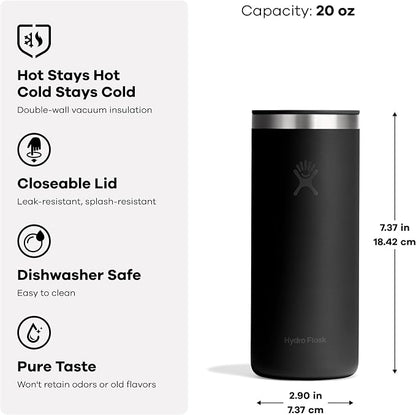 Hydro Flask Travel Coffee Cup – Insulated Stainless Steel, Leak Proof To-Go - Image 3