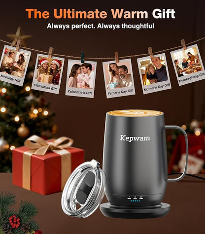 Kepwam Heated Coffee Mug T2-Plus, 20oz Large Capacity Longer Battery Life | - Image 6