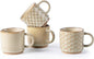 GBhome 8 OZ Stackable Coffee Mugs Set of 4, Ceramic Coffee Cups Set | 4 by GBhome