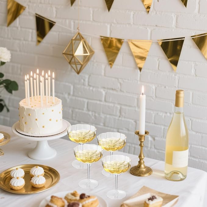 LIYH 20 Pcs Plastic Champagne Glasses 8 oz Champagne Flutes Plastic Cocktail - Image 9