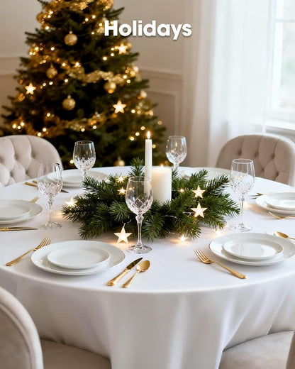 Pureegg Plastic Table Cloth Disposable 12 Pack, Decorative Tablecloths - Image 8