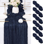 6 Pack Navy Blue Cheesecloth Table Runner 17x108 Inch Semi Sheer Boho Gauze by Unknown