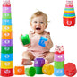 WEEJOYGAM Baby Stacking Cups, Nesting Stacking Toys by WEEJOYGAM