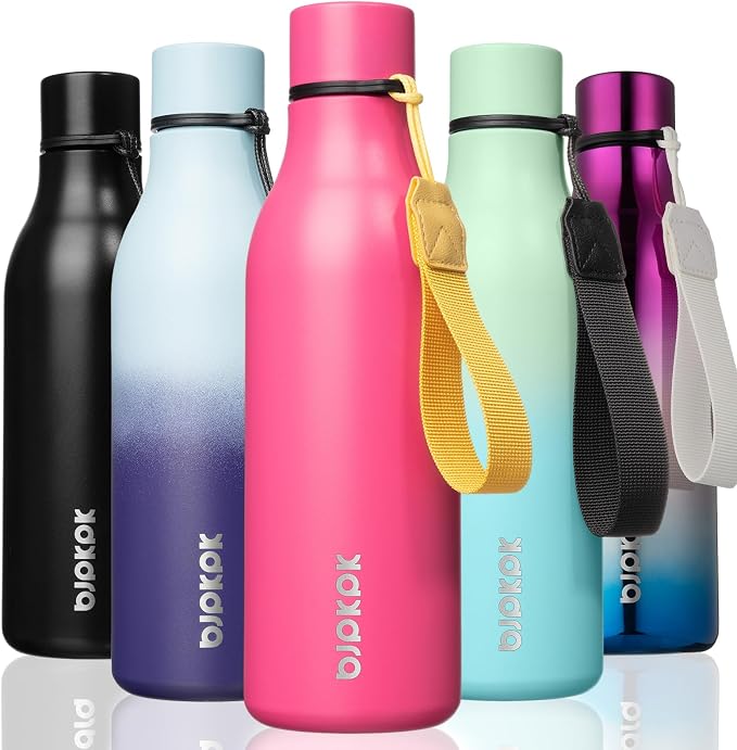BJPKPK 18oz Insulated Water Bottle, Stainless Steel Bottle by BJPKPK