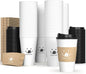 100 Pack 12oz Disposable Coffee Cups by COOLCAP