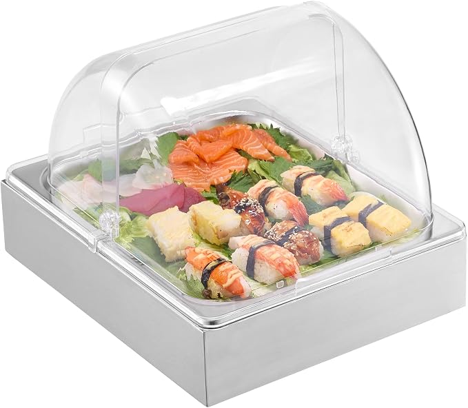VEVOR Countertop Food Serving Display Container, 1 x 1/2 Pan Stainless Steel - Image 10