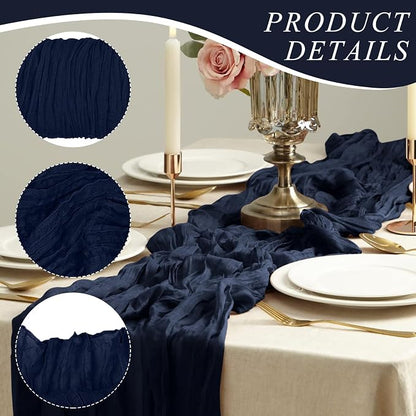 6 Pack Cheesecloth Table Runner 10Ft Christmas Gauze Boho Table Runners - Image 3