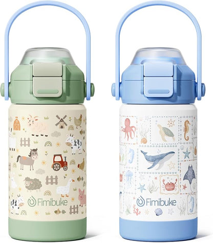 Fimibuke 14oz Kids Insulated Water Bottle by Fimibuke