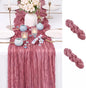 2 Pack Dusty Rose Cheesecloth Table Runner 17x108 Inch Boho Rustic Semi Sheer by Unknown