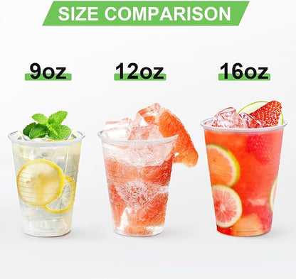 Lamosi 1000 Pack 16 oz Plastic Cups, Disposable Clear Plastic Drinking Cups | - Image 4
