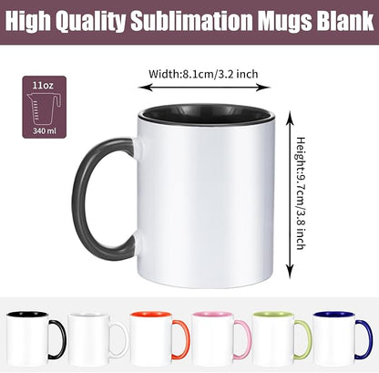 TANGLONG 11oz Sublimation coffee Mugs Set of 12-6 Assorted Colors-with Box | - Image 2