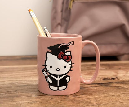 Silver Buffalo Sanrio Hello Kitty Graduation, Ceramic Pottery Mug, 17.5oz | Wax - Image 7