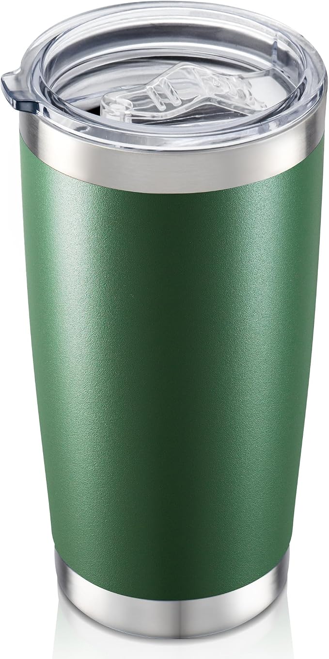 20 oz Tumbler with Lid Stainless Steel Insulated Tumblers, 1 Pack | Leak Proof by Unknown