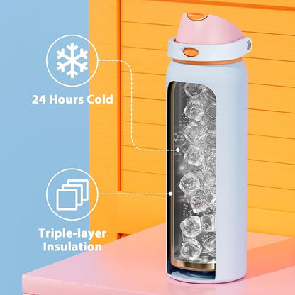 40 oz Insulated Water Bottle - Image 4