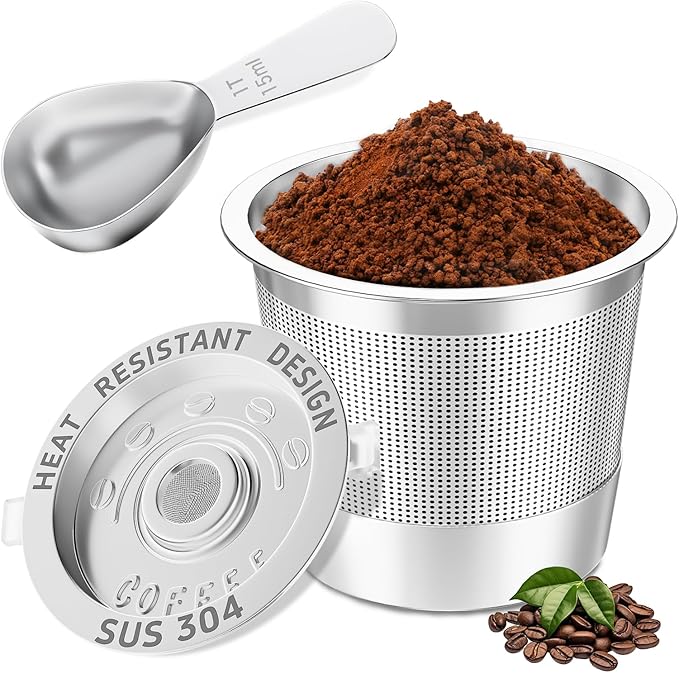 1 Pack Reusable K Cups Coffee Pods by Nessus