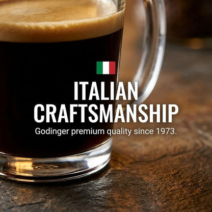 Godinger Coffee Mugs, Italian Made Glass Coffee Mug, Hot Beverage Tea Cups - Image 8