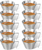 10 Pc Stainless Steel Espresso Shot Cups, 3.4oz/100ml, V-Shaped Mouth by carrottimes