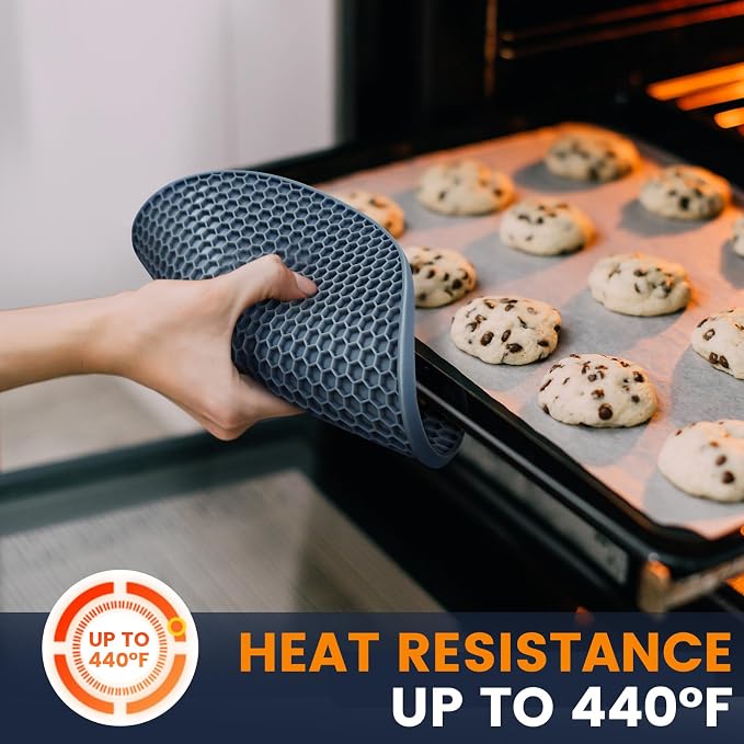 Silicone Trivet Mats 4 Heat Resistant Pot Holders Multipurpose Non-Slip Hot Pads - Image 7