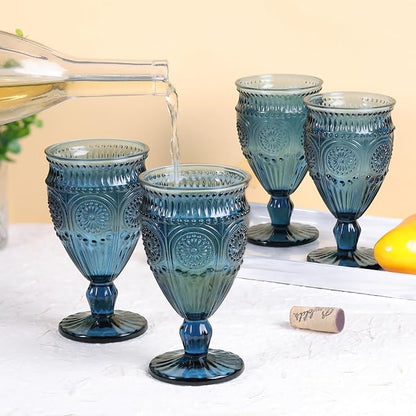 Darlion Goblets, Goblet Glasses, 12oz Water Goblets, Food Grade Glass, - Image 4