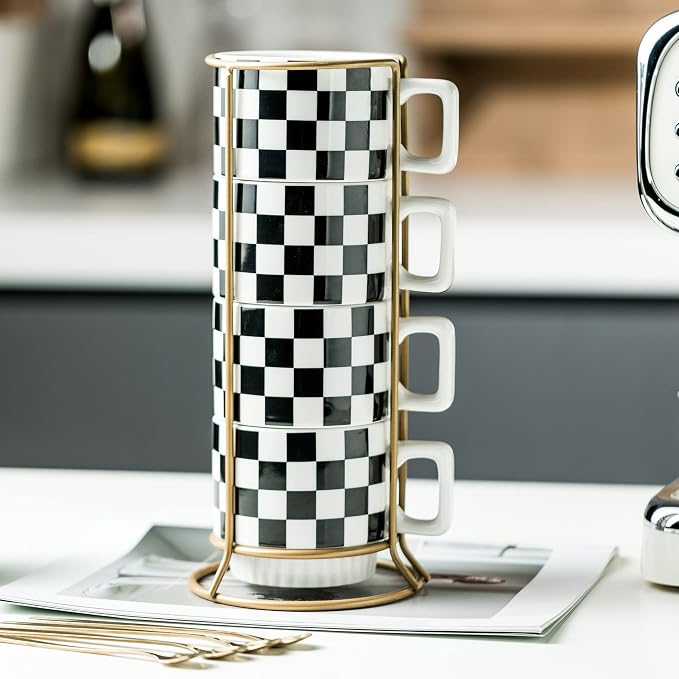 Miamolo Stackable Coffee Mug Set of 4 - Image 3