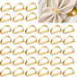APTWOW Gold Napkin Rings Set of 200, Semicircle Metal Gold Napkin Holder Buckles, Easter Napkins Rings, Napkins Rings for Dinner Table Decor, Wedding, Banquet, Party